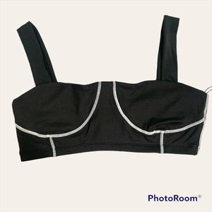 WeWoreWhat Corset Top Black and White Size Large